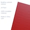 Flipside 18in X 48in Red Corrugated Study Carrel 5/32in, 24PK 61869-24 - alternate 3